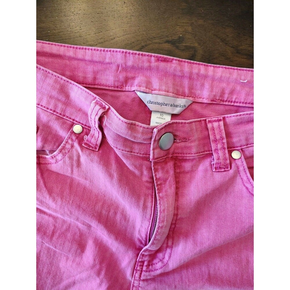 EUC Christopher & Banks Signature Comfort Bermuda Shorts Pink‎ Womens 10